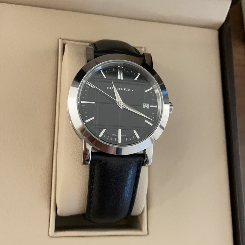 Black Burberry men’s watch